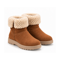 Women's Chestnut Fleece-Cuff Winter Boots