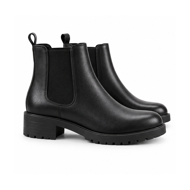 Women's Classic Black Chelsea Boots